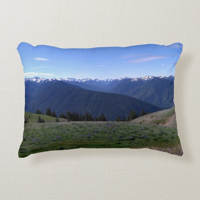 Almohada con imagen de Hurricane Ridge (Anverso)