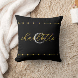 Almohada con Iniciales Personalizadas de Pareja en