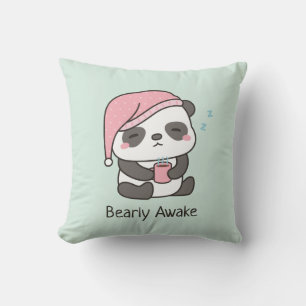Almohada con juego de palabras de adorable panda s