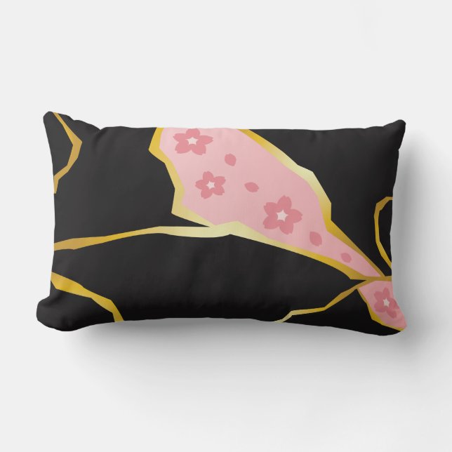 Almohada con Kintsugi de Flor de Cerezo (Anverso)