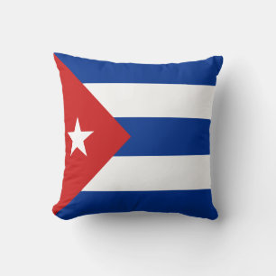 Almohada con la bandera de Cuba x Bandera