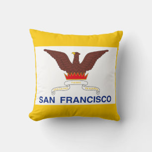 Almohada con la bandera de San Francisco, Californ
