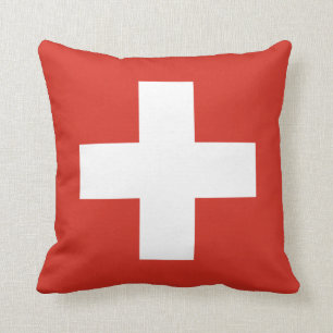 Almohada con la bandera de Suiza