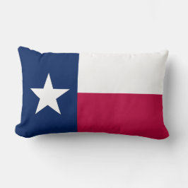 Almohada con la bandera del estado de Texas Lone S