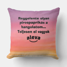 Almohada con la inscripción completamente agotada