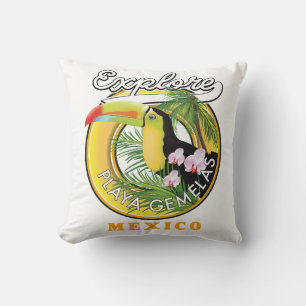 Almohada con logo de viaje a Oaxaca México
