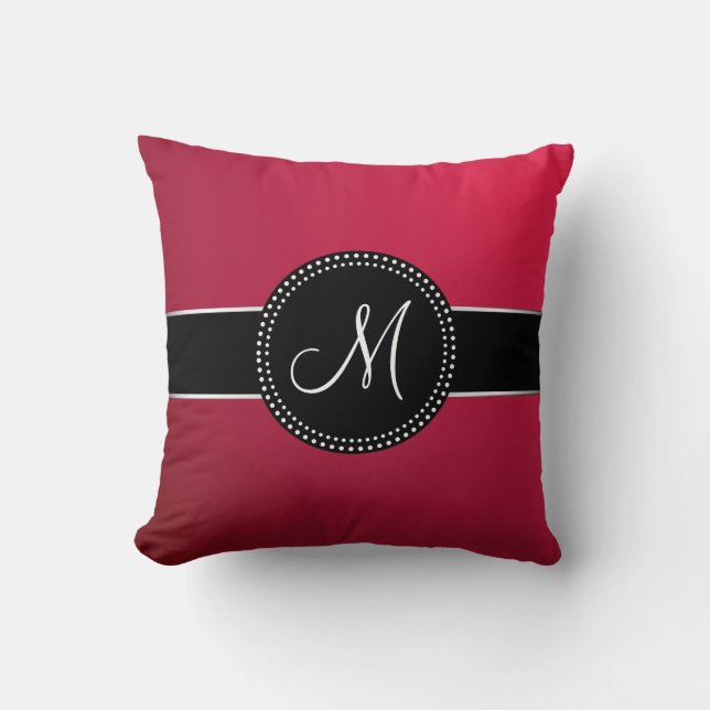 Almohada con monograma personalizada (Anverso)