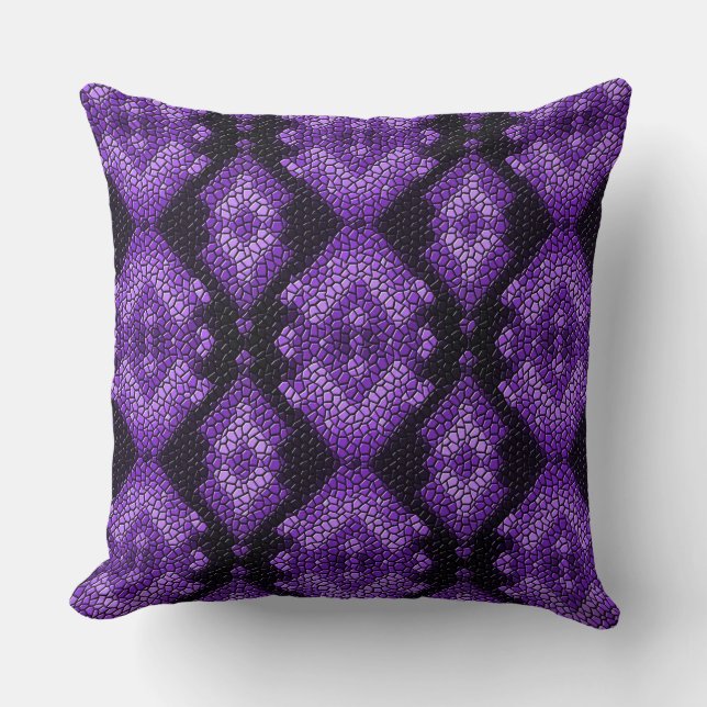 Almohada con mosaico de baldosas con patrón de dia (Anverso)