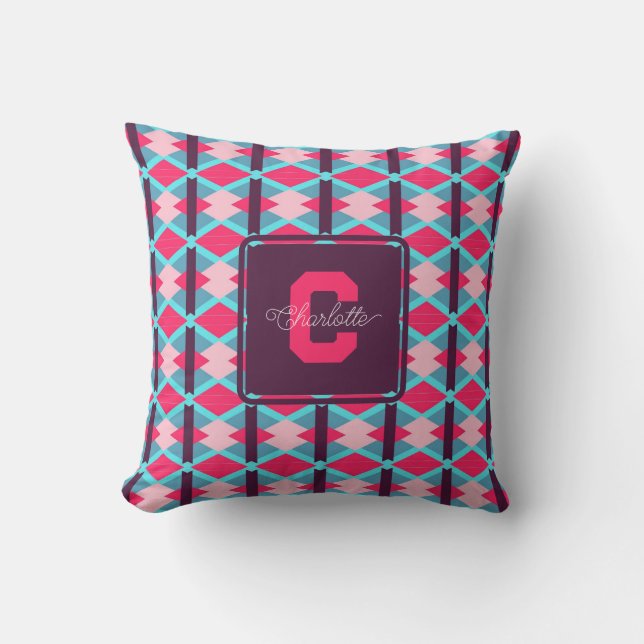 Almohada con motivos de bonito para la decoración  (Anverso)