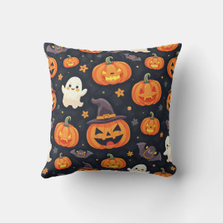 almohada con motivos para el día de Halloween (edi