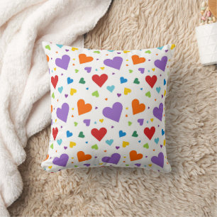 Almohada con Muchos Corazones