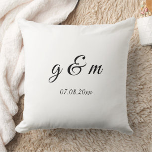 Almohada con nombre de boda personalizada – Person
