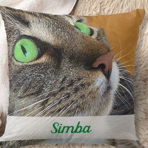 Almohada con nombre de foto de mascota