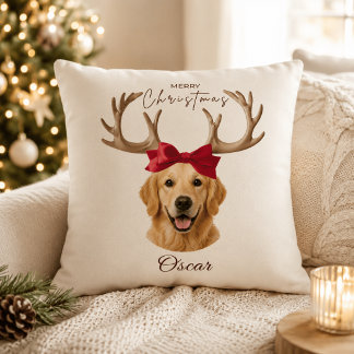 Almohada con nombre y foto personalizada de mascot