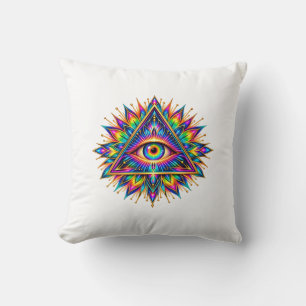 Almohada con Ojo de Explosión Solar Prismática