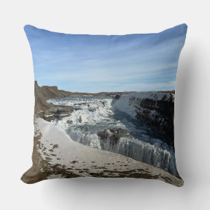 Almohada con paisaje de la naturaleza islandesa ro