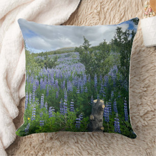Almohada con paisaje de la naturaleza islandesa ro
