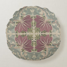 Almohada con patrón botánico - William Morris