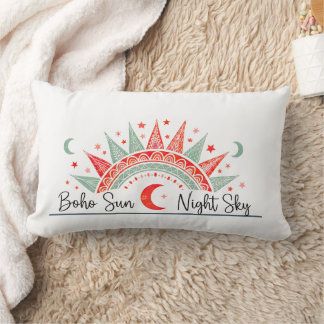 Almohada con Patrón Celeste de Sol Boho y Cielo No