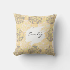 Almohada con patrón de círculo tribal