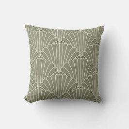 Almohada con patrón de concha Art Deco