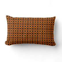 Almohada con patrón de cuadrado y semicírculo