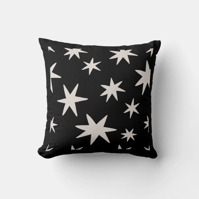 Almohada con patrón de estrellas minimalista – 16x (Anverso)