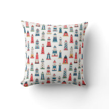 Almohada con patrón de faro portugués – Costa