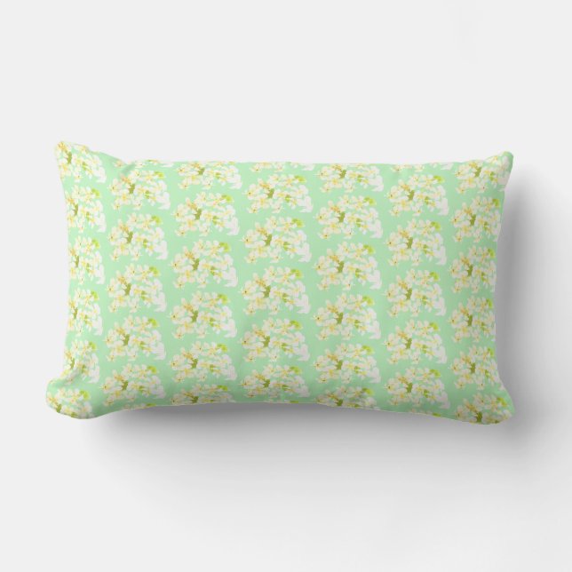 Almohada con patrón de flores de cerezo funky (Anverso)
