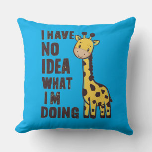 Almohada con Patrón de Jirafa Caprichosa Animal