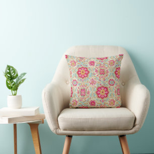 Almohada con patrón de medallón boho