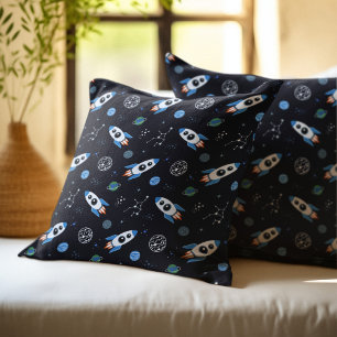 Almohada con patrón de nave espacial