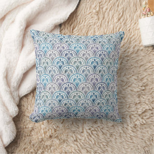 Almohada con patrón de vieira de tortuga marina