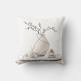 Almohada con patrón fijo y arte de boceto 2 lados
