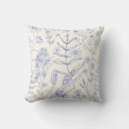 Almohada con patrón floral colorido