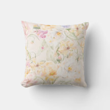 Almohada con patrón floral colorido
