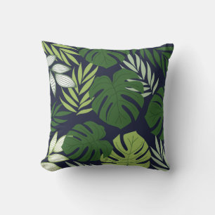 Almohada con patrón floral colorido