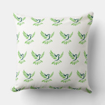 Almohada con patrón floral colorido