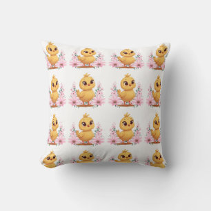 Almohada con Pollo y Flores