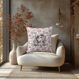 Almohada con retrato personalizado de Cavalier con