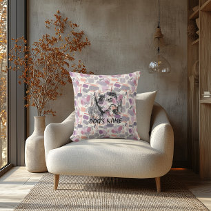 Almohada con retrato personalizado de Cavalier con