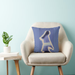 Almohada con silueta de desenfoque de movimiento r