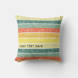 Almohada con tema costero de raya retro