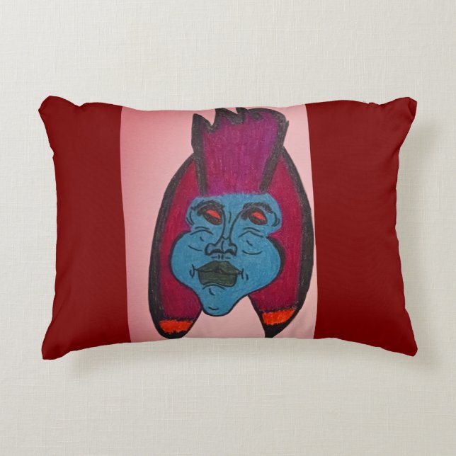 Almohada con tema de terror inspirado en Egipto y  (Anverso)