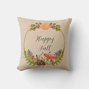 Almohada con texto personalizable de naturaleza de