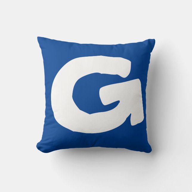 Almohada con tu letra G (Anverso)