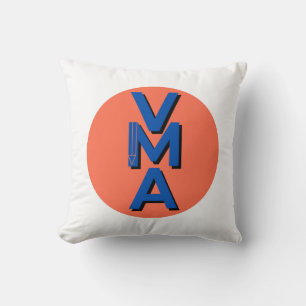 Almohada con un logotipo con colores complementari