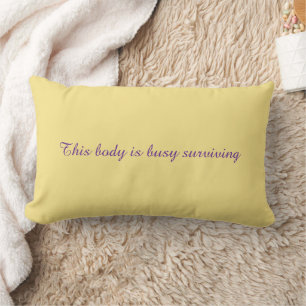 Almohada con un mensaje inspirador