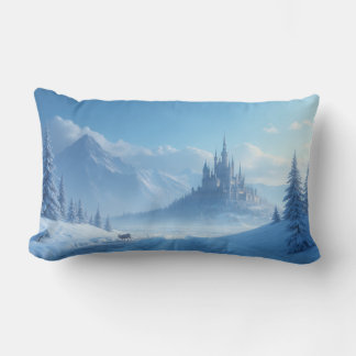 almohada con un paisaje fantástico - invierno emoc