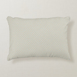 Almohada con un sutil estampado geométrico colorid